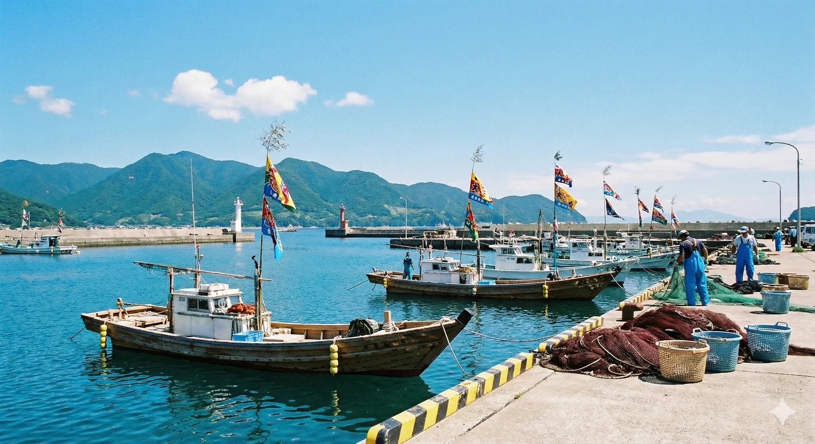 朝市の新鮮な野菜